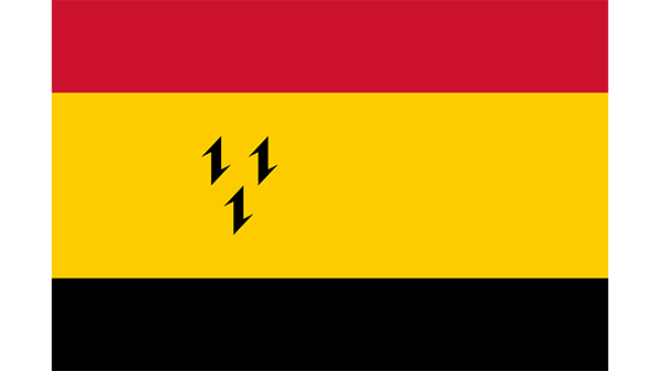 Vlag gemeente Purmerend - in kleur op transparante achtergrond - 600 * 337 pixels 